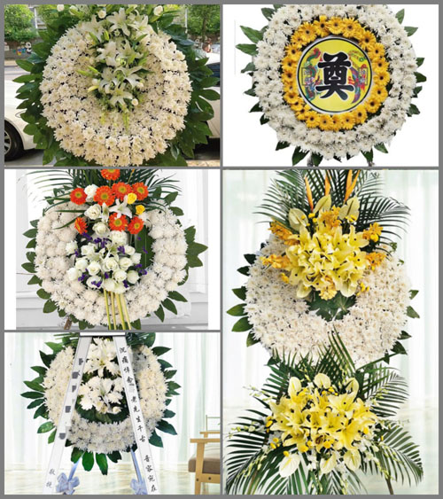 山东莱芜莱城区凤城街道任花园村花圈速递